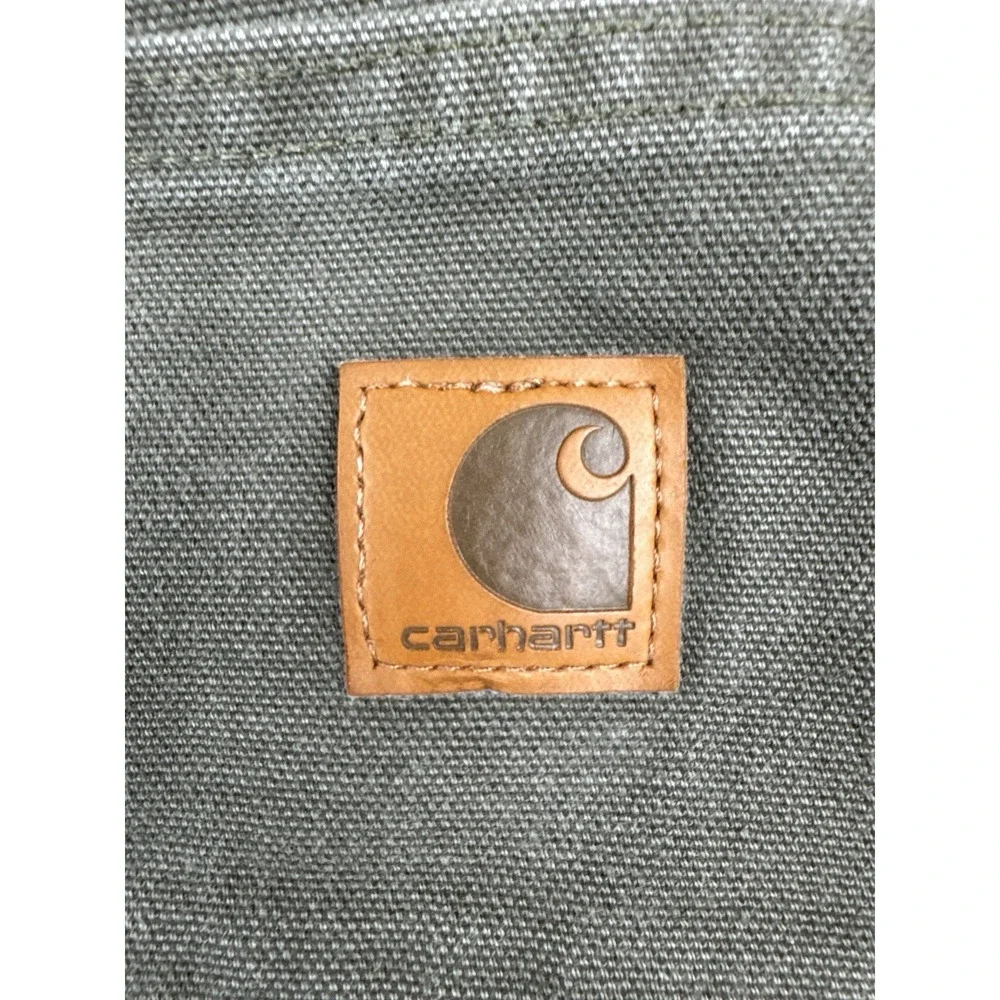 Vintage Carhartt B11 MOS Work Pants 36x36 Moss Green Carpenter Duck Canvas